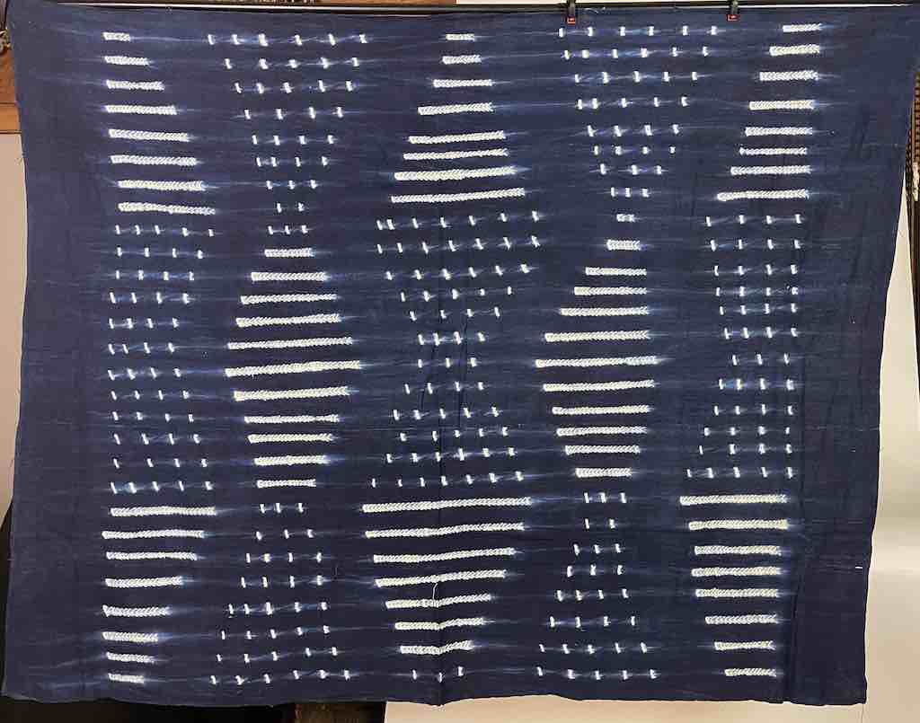 Vintage Mossi Indigo Textile "Wrapper" | 61 x 48"