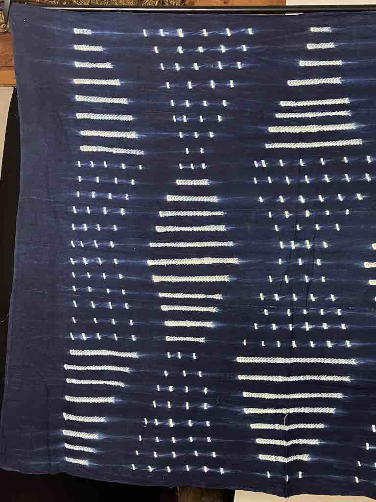 Vintage Mossi Indigo Textile "Wrapper" | 61 x 48"