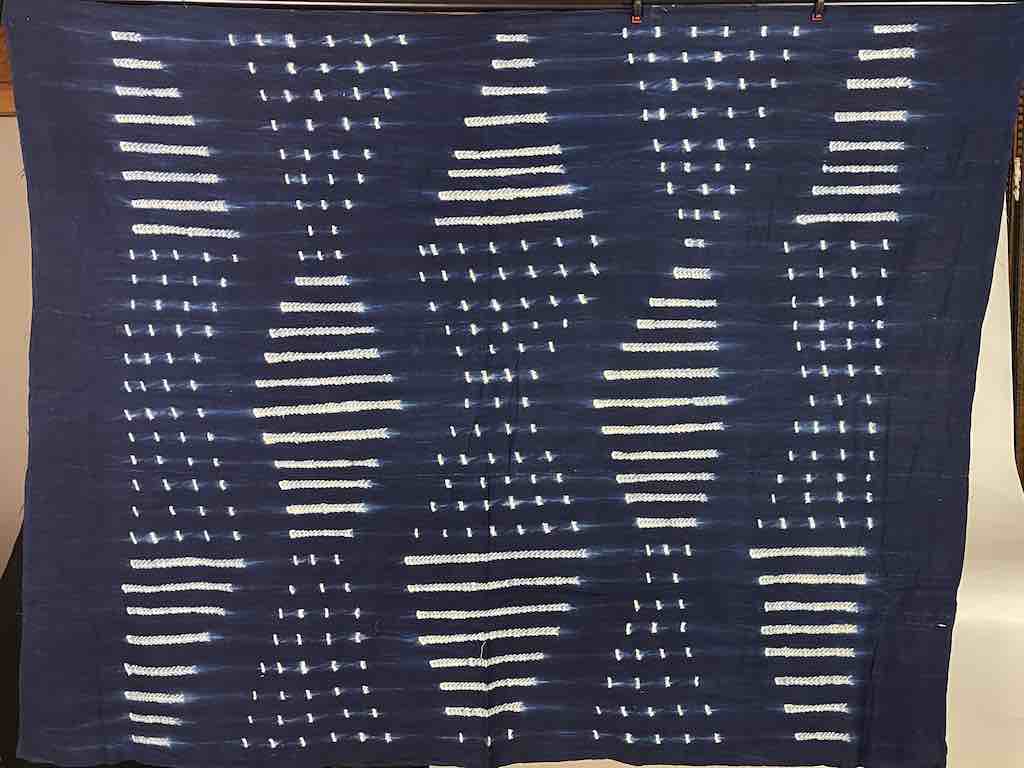 Vintage Mossi Indigo Textile "Wrapper" | 61 x 48"