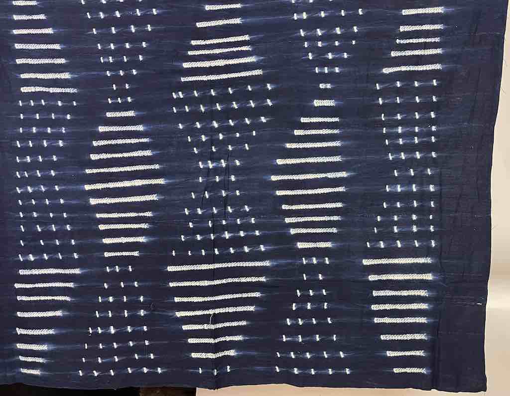 Vintage Mossi Indigo Textile "Wrapper" | 61 x 48"