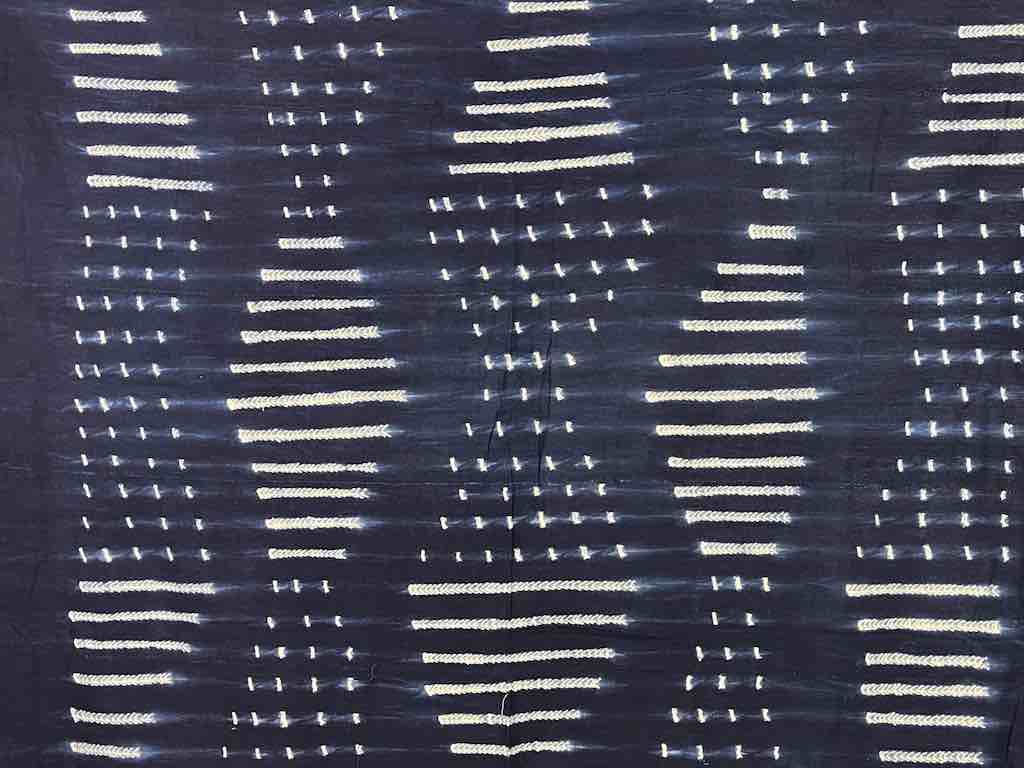 Vintage Mossi Indigo Textile "Wrapper" | 61 x 48"