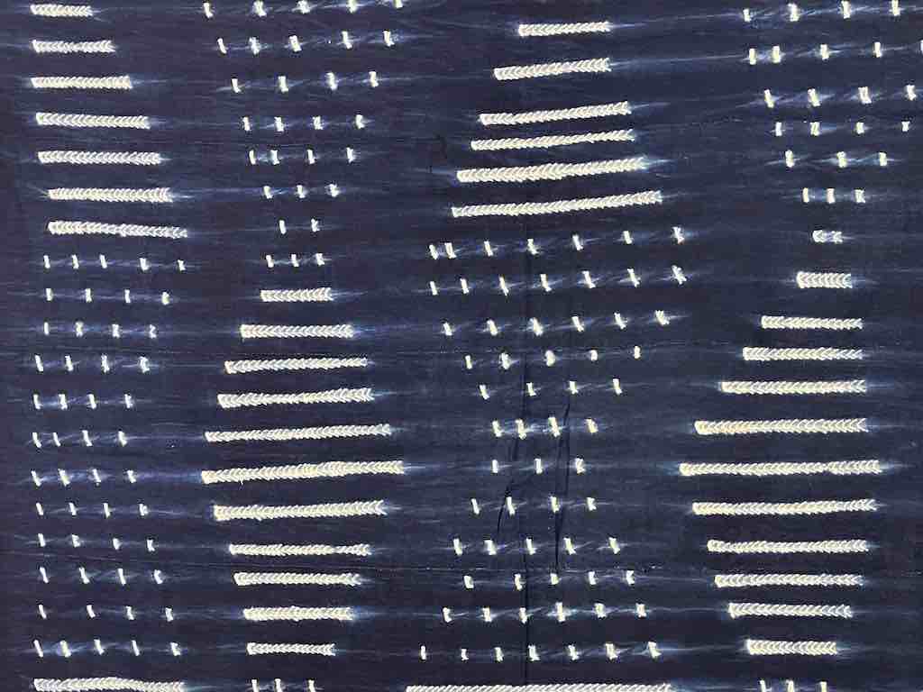 Vintage Mossi Indigo Textile "Wrapper" | 61 x 48"