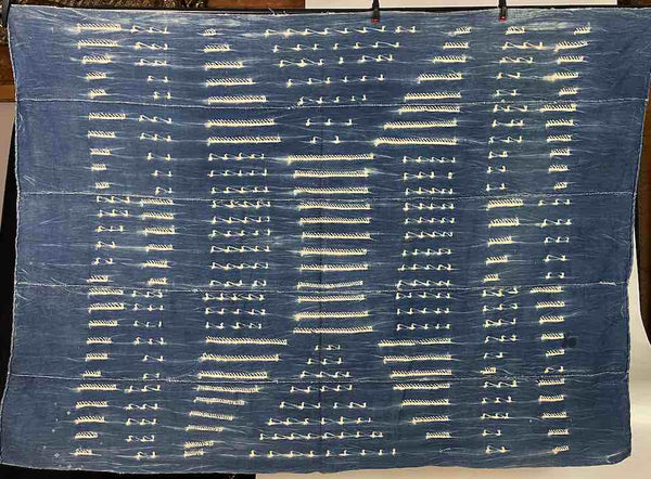 Vintage Mossi Indigo Textile "Wrapper" | 58 x 43"