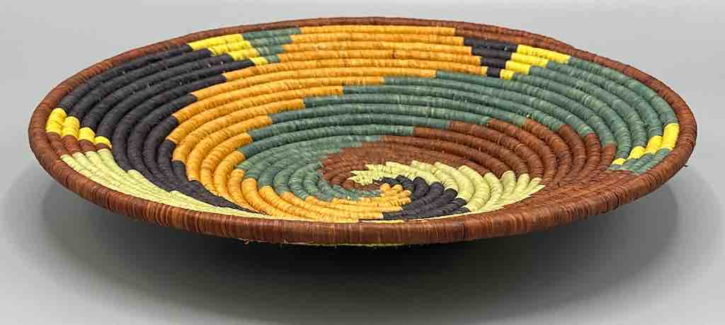 Finest Quality Handwoven Batoro Raffia Basket/Bowl | 7"