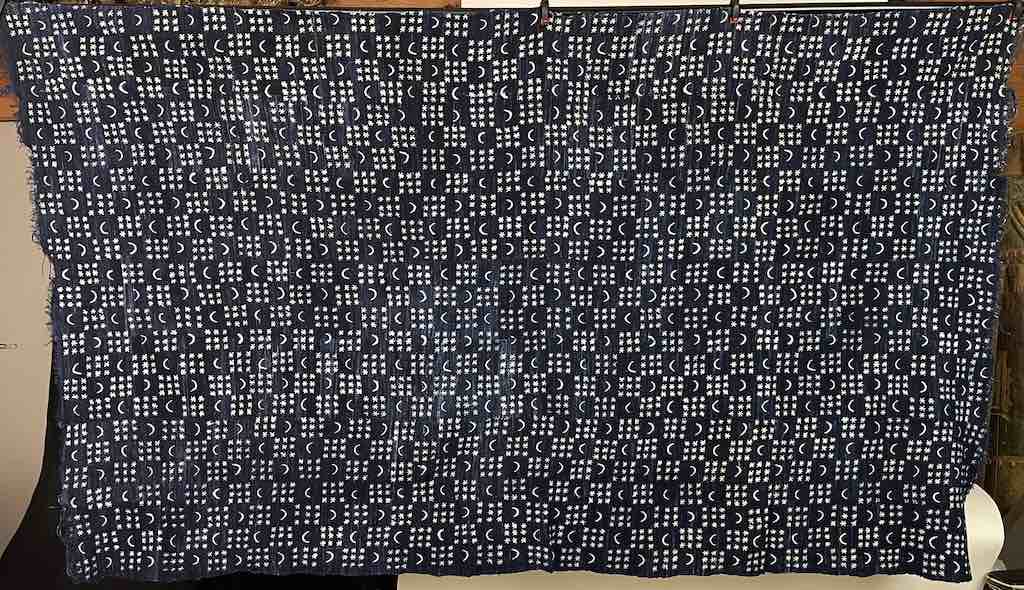 Vintage Fulani Indigo Textile "Wrapper" from Mali | 72 x 43"