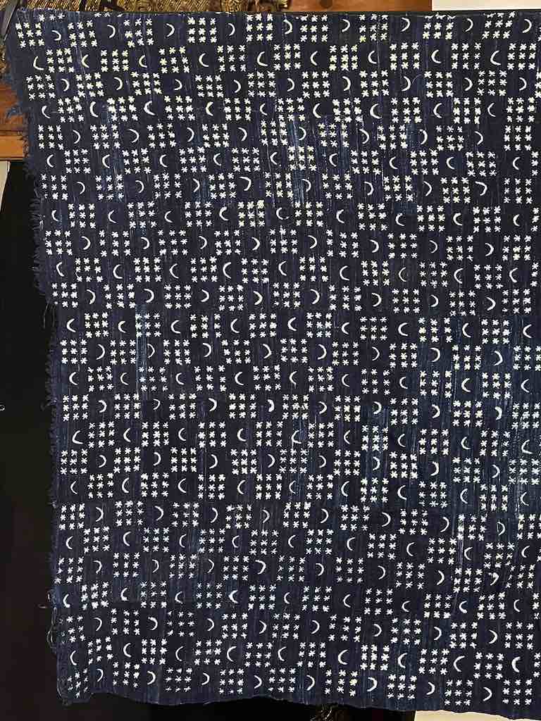 Vintage Fulani Indigo Textile "Wrapper" from Mali | 72 x 43"