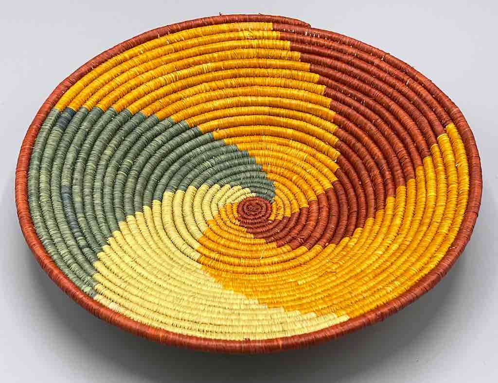 Finest Quality Handwoven Batoro Raffia Basket/Bowl | 9"