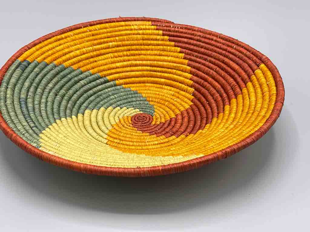 Finest Quality Handwoven Batoro Raffia Basket/Bowl | 9"