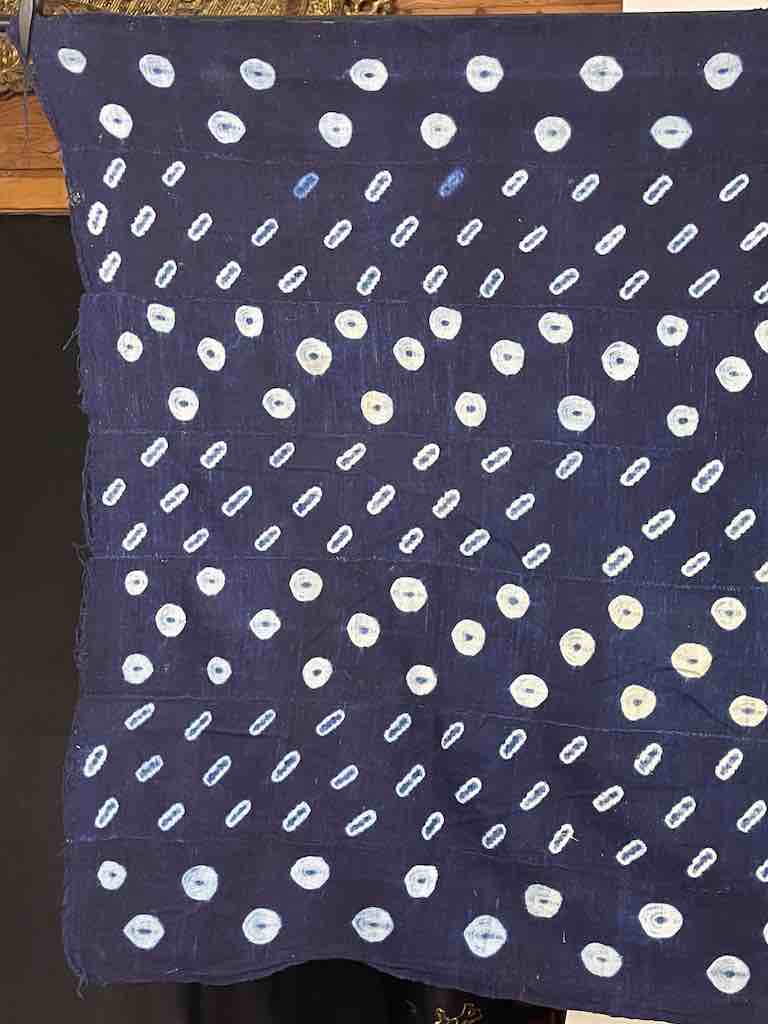 Vintage Fulani Indigo Textile "Wrapper" from Mali | 62 x 42"