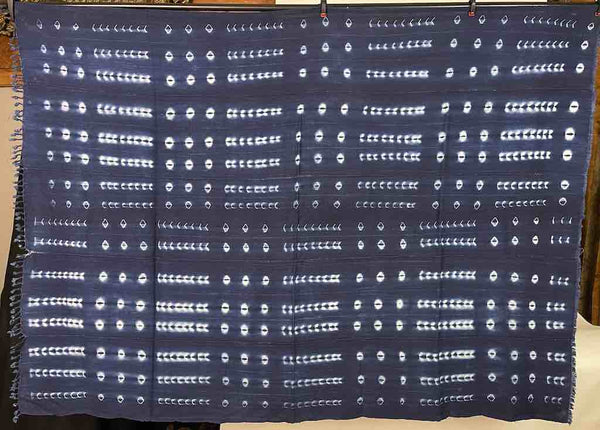 Vintage Mossi Indigo Textile "Wrapper" | 62 x 46"