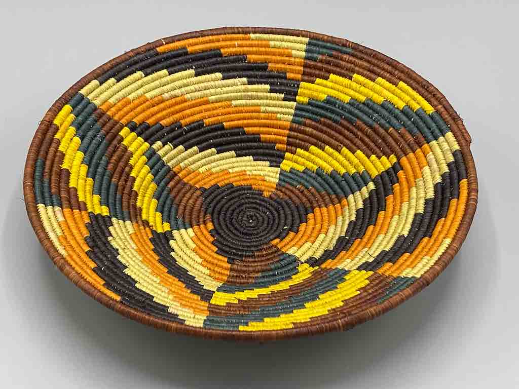 Finest Quality Handwoven Batoro Raffia Basket/Bowl | 9"