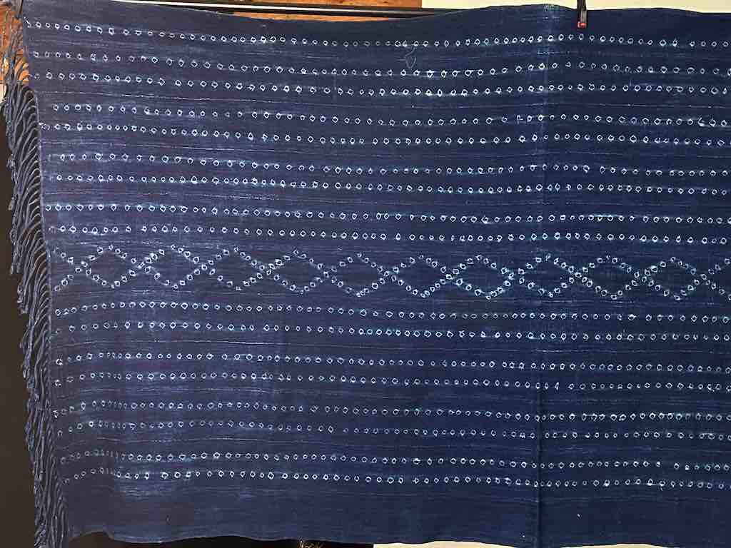 Best Quality Vintage Mossi Indigo Textile "Wrapper" | 70 x 37"