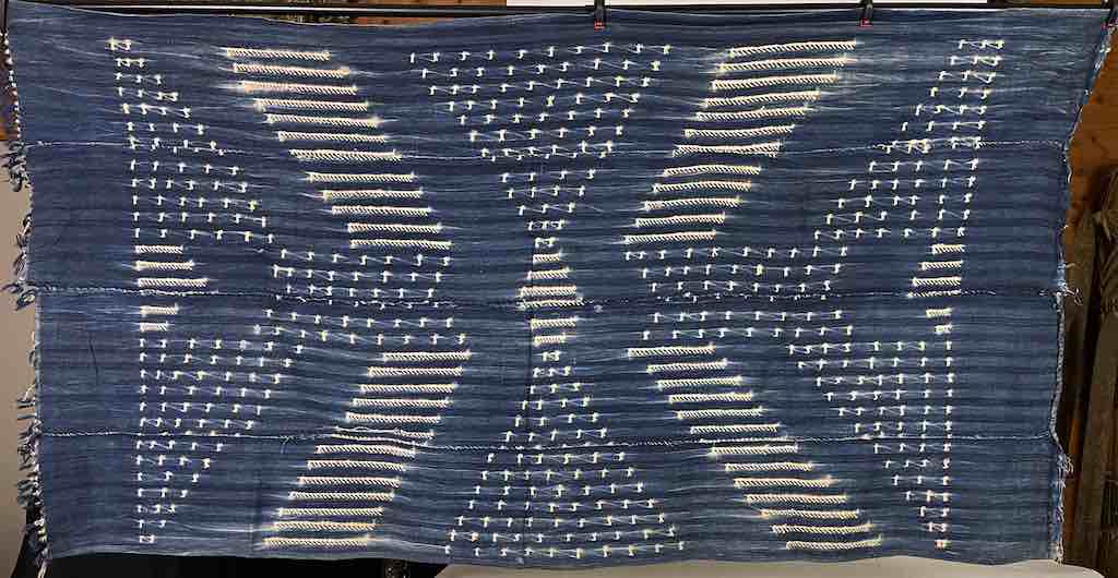 Vintage Mossi Indigo Textile "Wrapper" | 65 x 35"