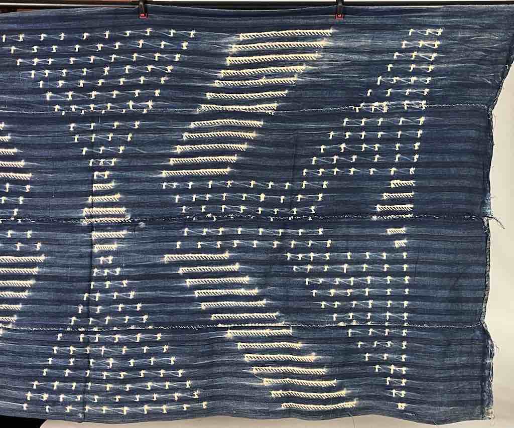 Vintage Mossi Indigo Textile "Wrapper" | 65 x 35"