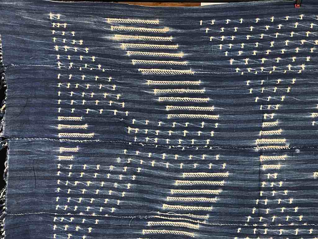Vintage Mossi Indigo Textile "Wrapper" | 65 x 35"