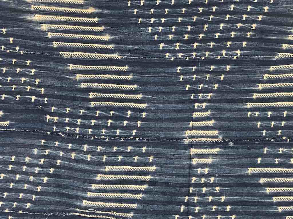 Vintage Mossi Indigo Textile "Wrapper" | 65 x 35"