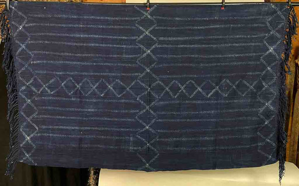 Best Quality Vintage Mossi Indigo Textile "Wrapper" | 58 x 37"