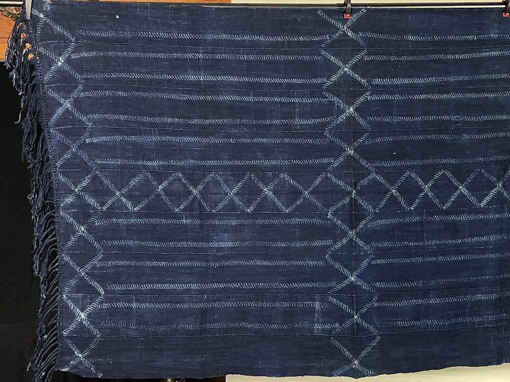 Best Quality Vintage Mossi Indigo Textile "Wrapper" | 58 x 37"