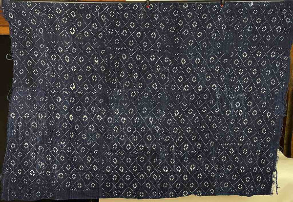 Vintage Fulani Indigo Textile "Wrapper" from Mali | 61 x 44"