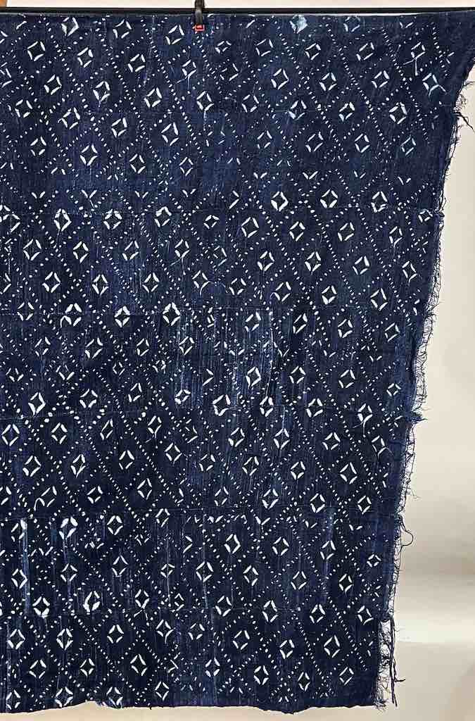 Vintage Fulani Indigo Textile "Wrapper" from Mali | 61 x 44"