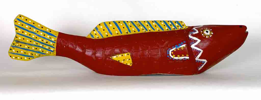 Full Size Bozo Red Fish Puppet Sculpture | 31"