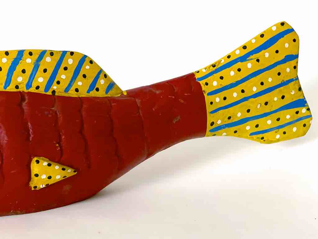 Full Size Bozo Red Fish Puppet Sculpture | 31"