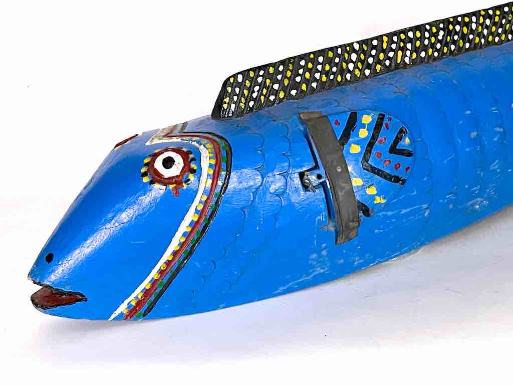 Full Size Bozo Blue Fish Puppet Sculpture | 36"