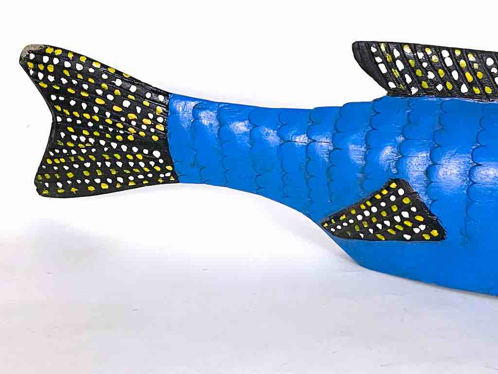 Full Size Bozo Blue Fish Puppet Sculpture | 36"