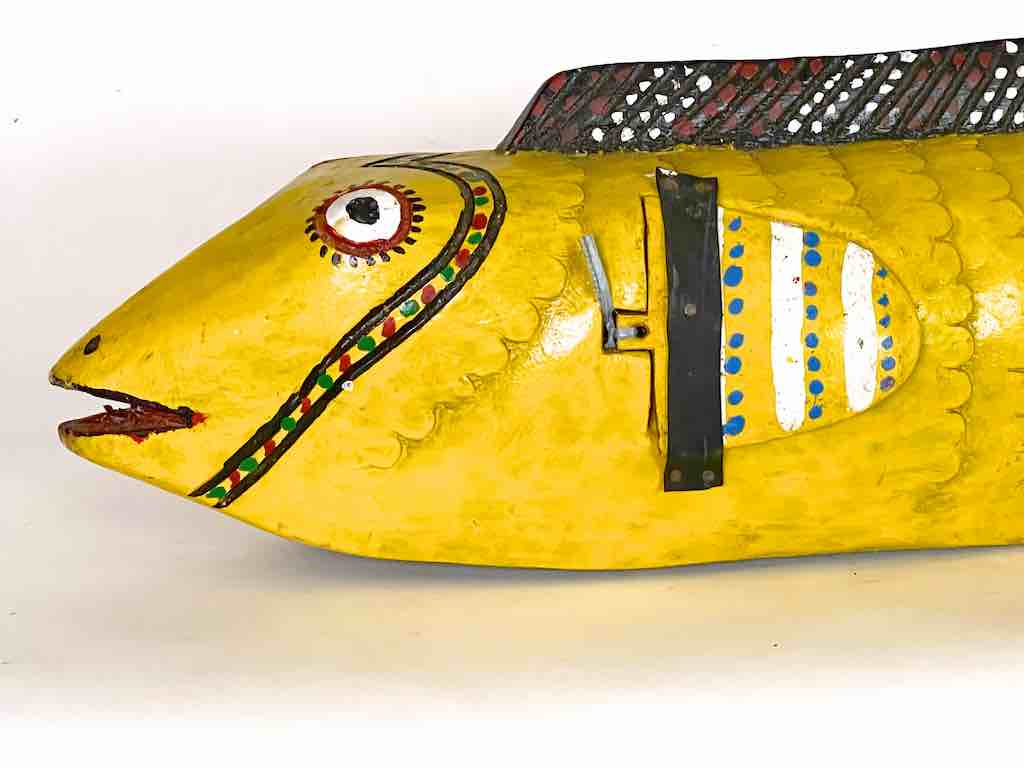 Full Size Bozo Yellow Fish Puppet Sculpture | 29"