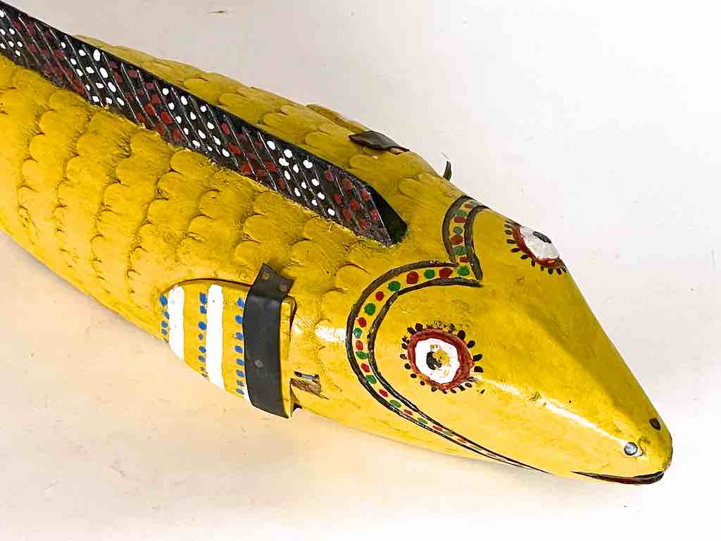 Full Size Bozo Yellow Fish Puppet Sculpture | 29"