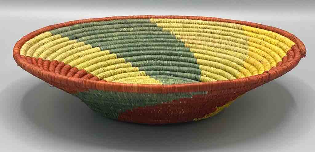 Finest Quality Handwoven Batoro Raffia Basket/Bowl | 8"