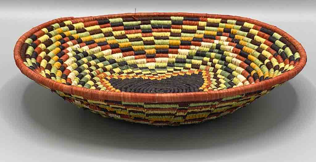 Finest Quality Handwoven Batoro Raffia Basket/Bowl | 9"