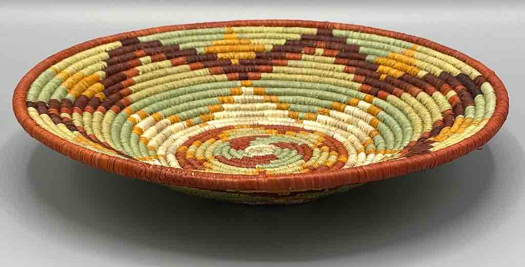 Finest Quality Handwoven Batoro Raffia Basket/Bowl | 9"