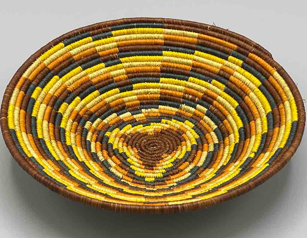 Finest Quality Handwoven Batoro Raffia Basket/Bowl | 7"