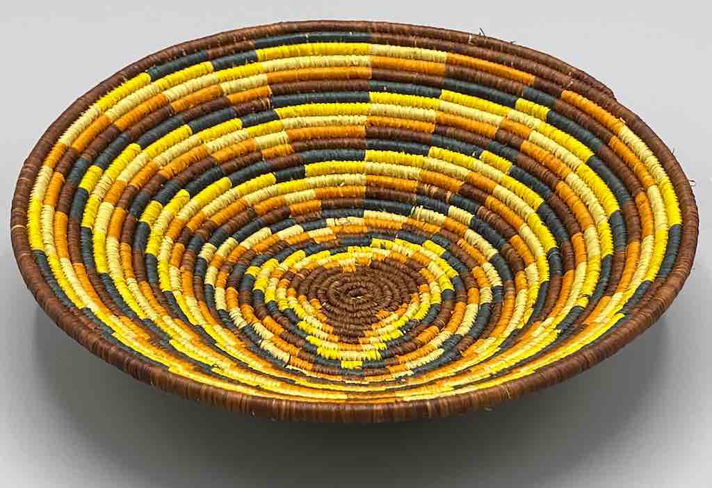 Finest Quality Handwoven Batoro Raffia Basket/Bowl | 7"