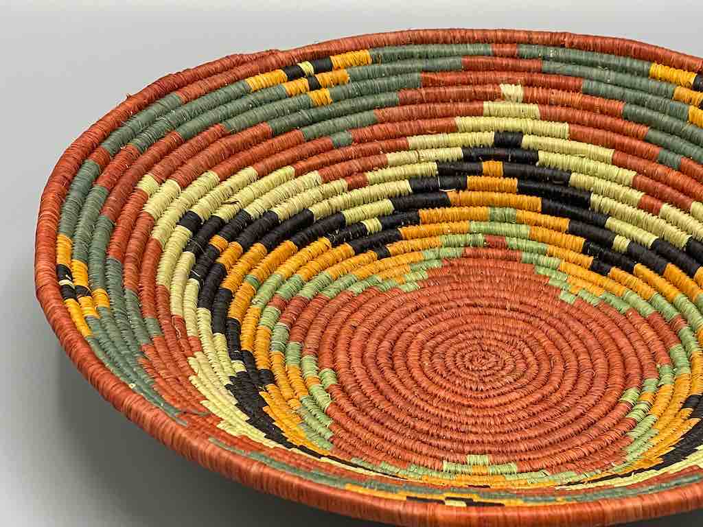 Finest Quality Handwoven Batoro Raffia Basket/Bowl | 10"