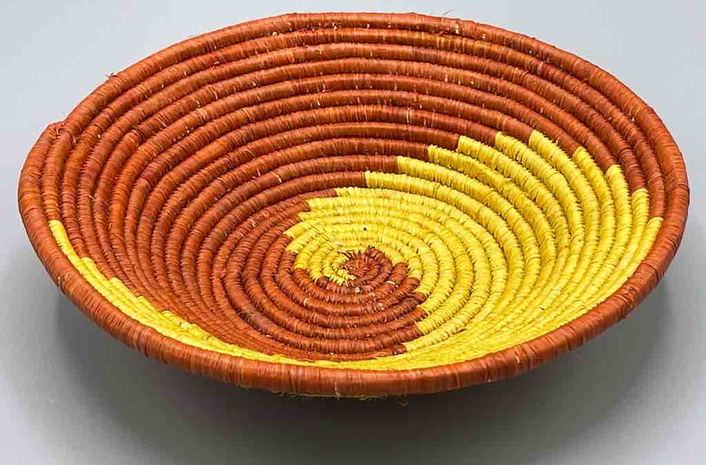 Finest Quality Handwoven Batoro Raffia Basket/Bowl | 7"