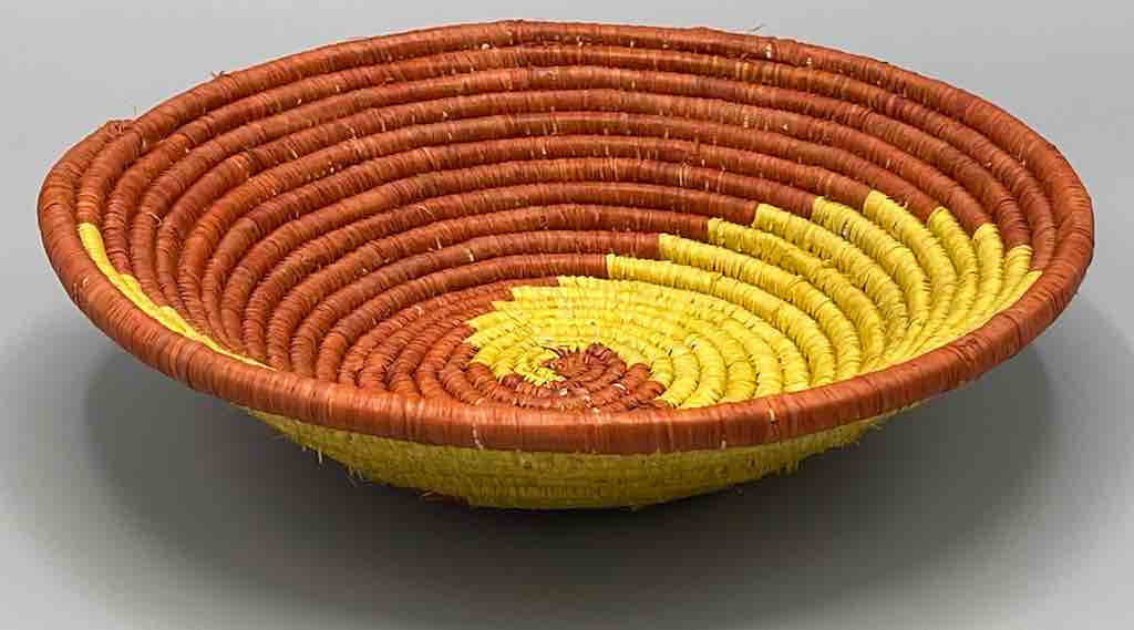 Finest Quality Handwoven Batoro Raffia Basket/Bowl | 7"