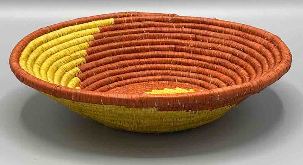 Finest Quality Handwoven Batoro Raffia Basket/Bowl | 7"