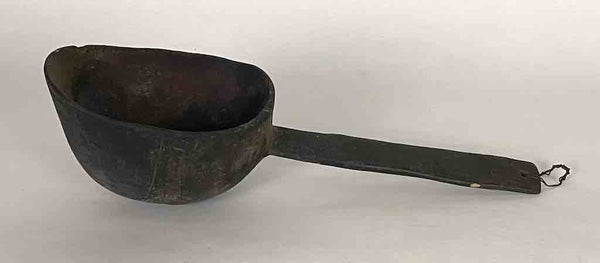 Vintage Wooden Tshi Ladle from Congo, Africa | 10"