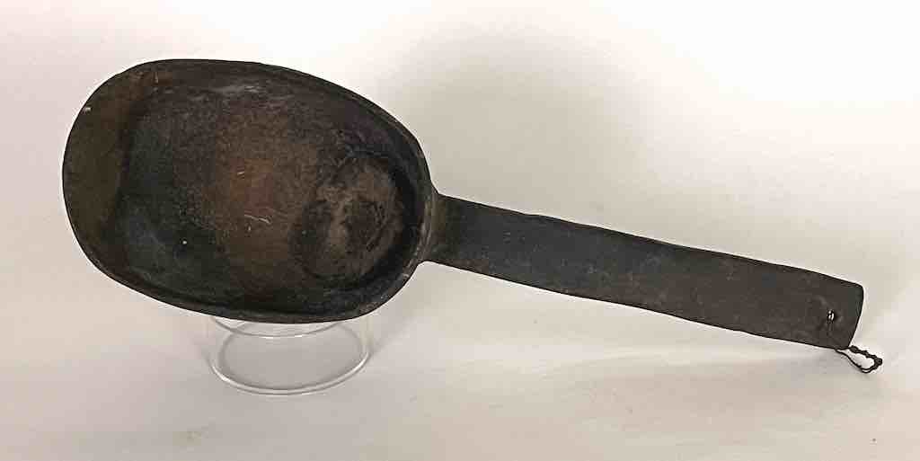 Vintage Wooden Tshi Ladle from Congo, Africa | 10"