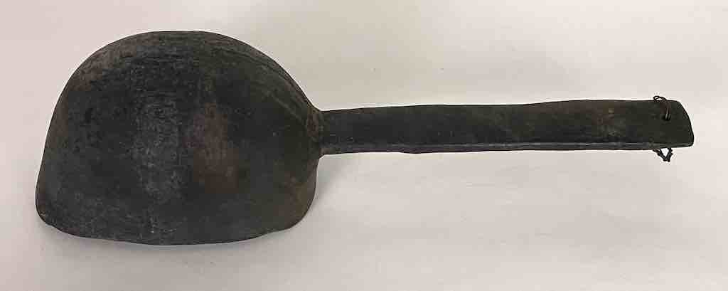 Vintage Wooden Tshi Ladle from Congo, Africa | 10"