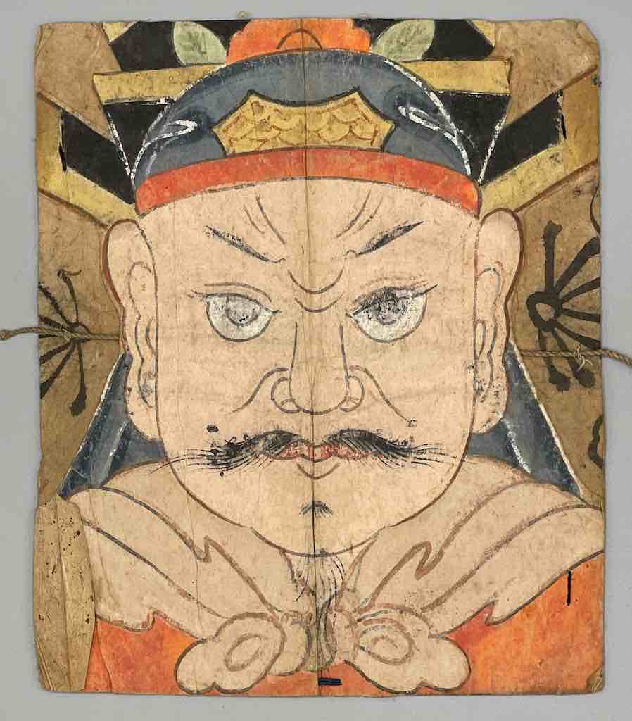 Vintage Dao Tsien Tao rice paper priest mask - Viet Nam