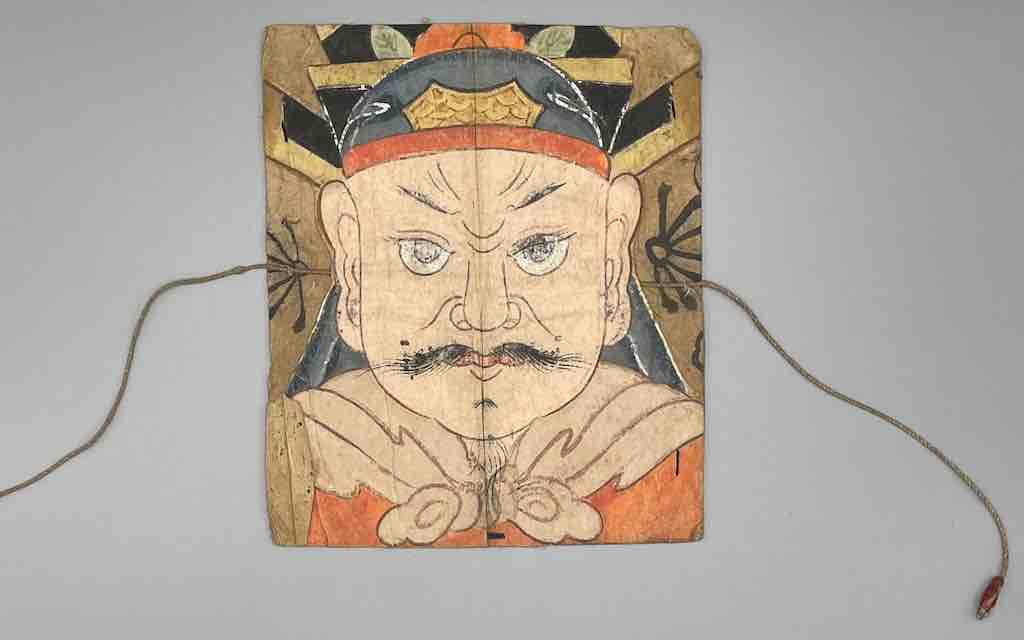 Vintage Dao Tsien Tao rice paper priest mask - Viet Nam