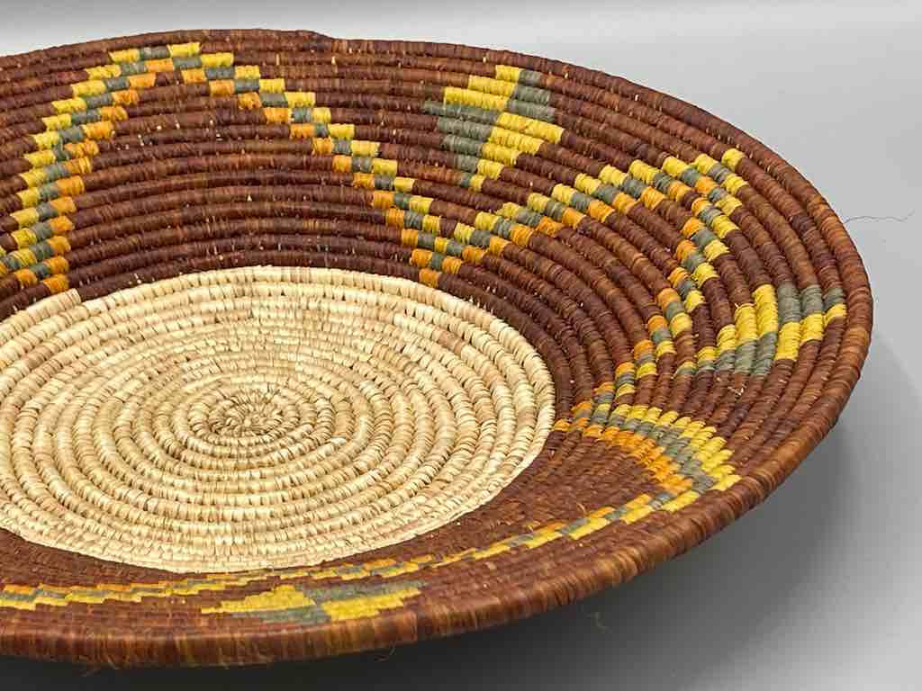 Finest Quality Handwoven Batoro Raffia Basket/Bowl | 11.5"