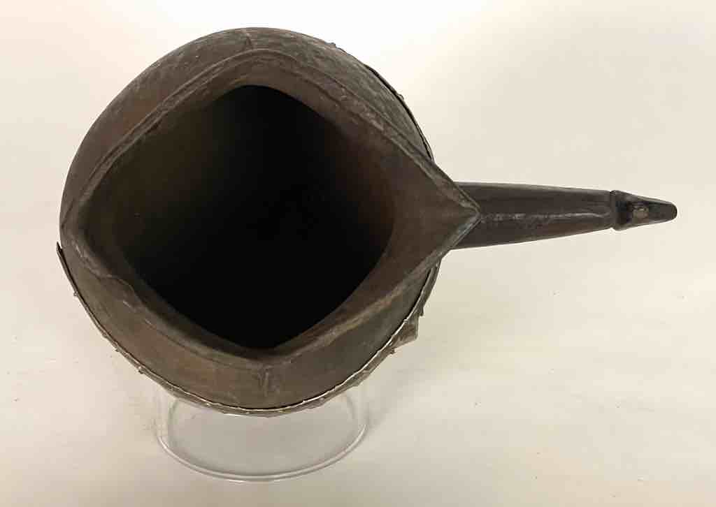 Vintage Wooden Tshi Vessel Cup from Congo, Africa | 9"