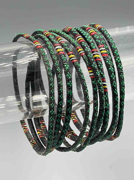 Narrowest Finest Design Recycled Plastic Bracelet - Green