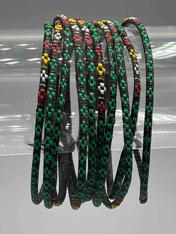 Narrowest Finest Design Recycled Plastic Bracelet - Green