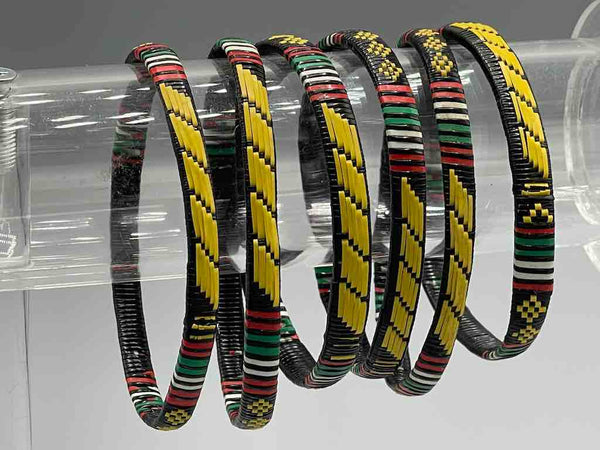 Narrow Finest Design Recycled Plastic Bracelet - Yellow