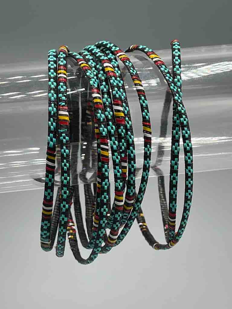 Narrowest Finest Design Recycled Plastic Bracelet - Turquoise